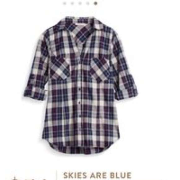 Skies are Blue Charlene Plaid Top Stitch Fix Size S Small - Picture 4 of 6